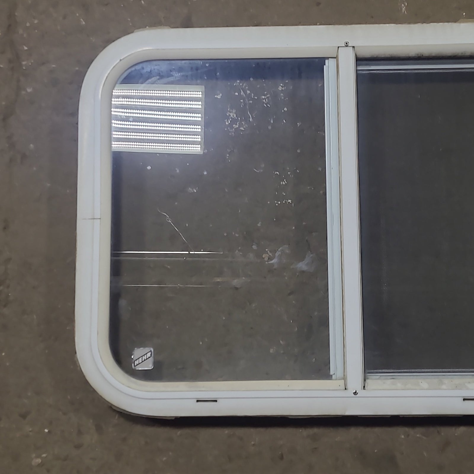 Used White Radius Opening Window : 24 1/4