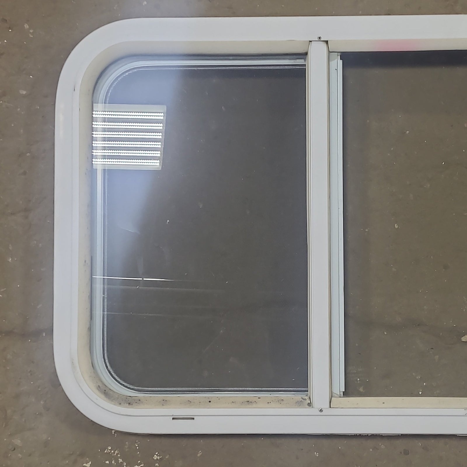 Used White Radius Opening Window : 24 1/4