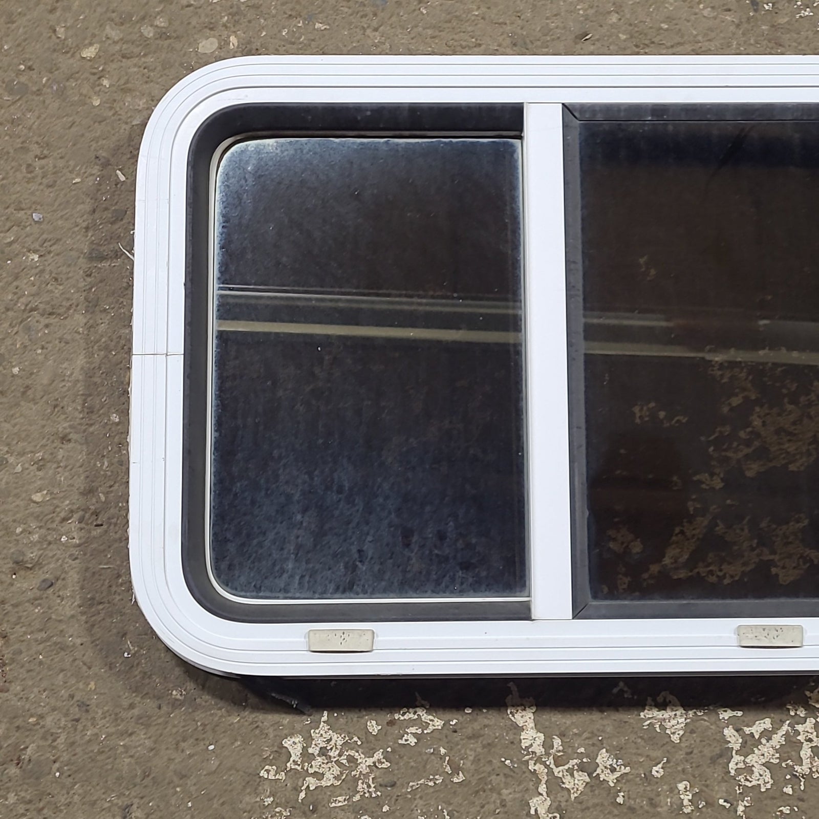 Used White Radius Opening Window : 24 1/4