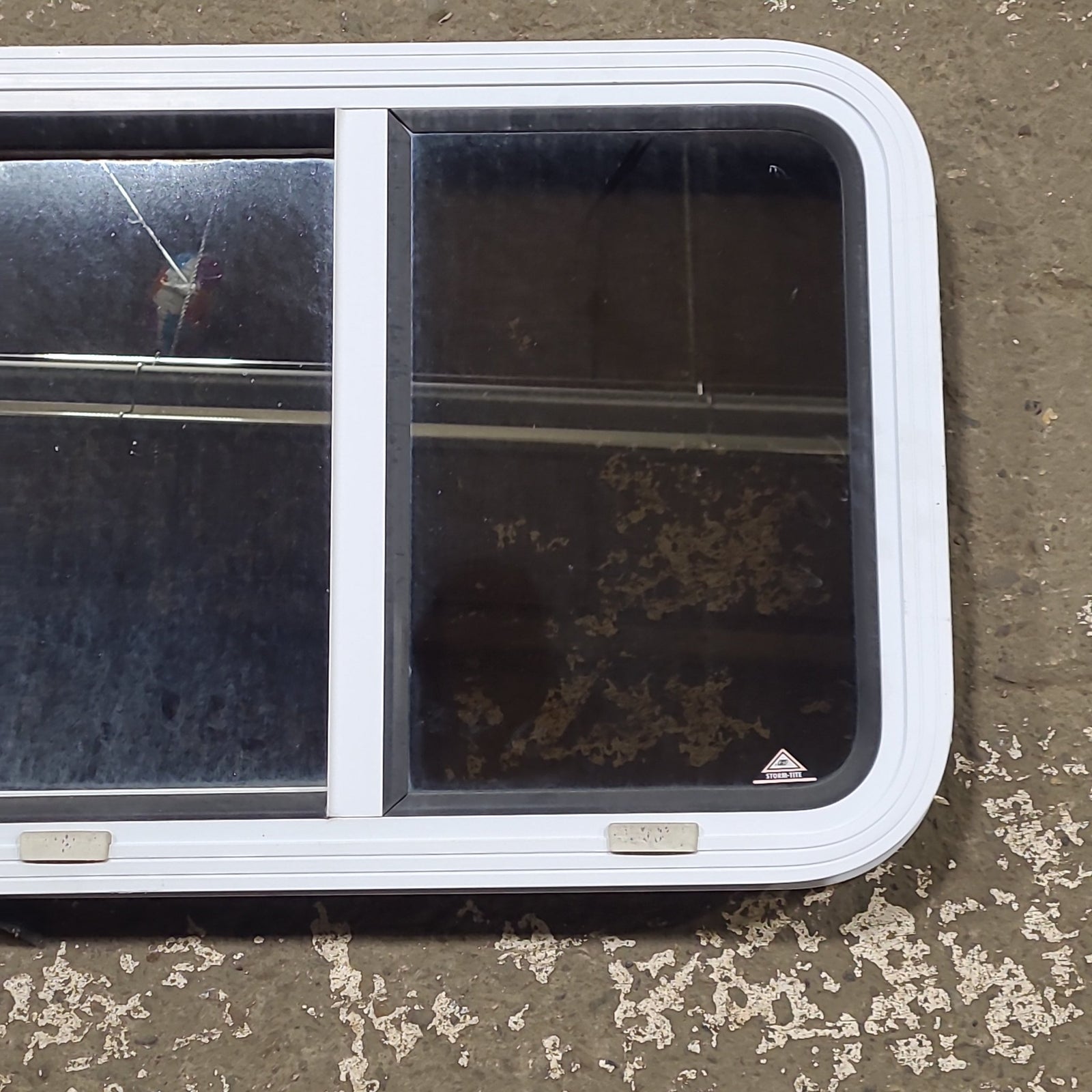 Used White Radius Opening Window : 24 1/4