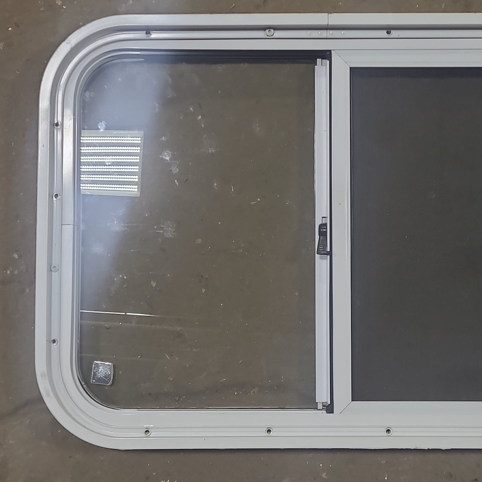 Used White Radius Opening Window : 24 1/4