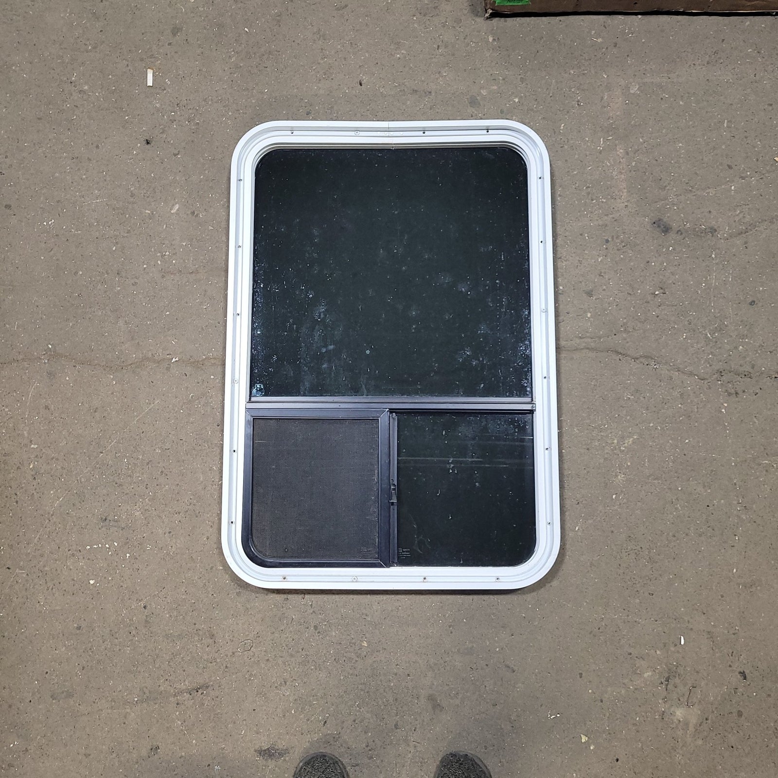 Used White Radius Opening Window : 24 1/4