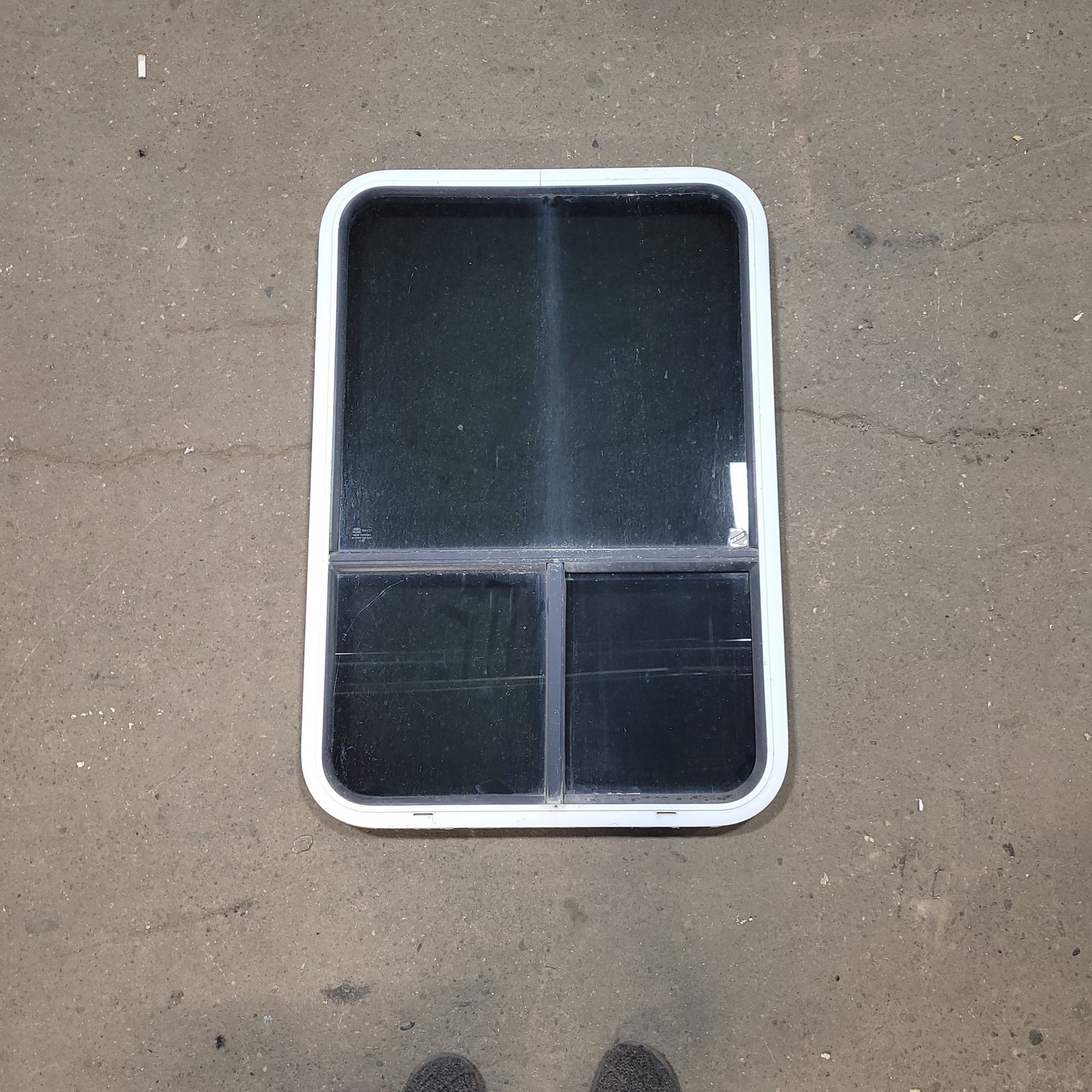 Used White Radius Opening Window : 24 1/4