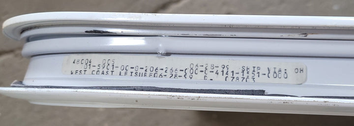 Used White Radius Opening Window : 26 1/2" X 20 5/8" X 2" D - Young Farts RV Parts