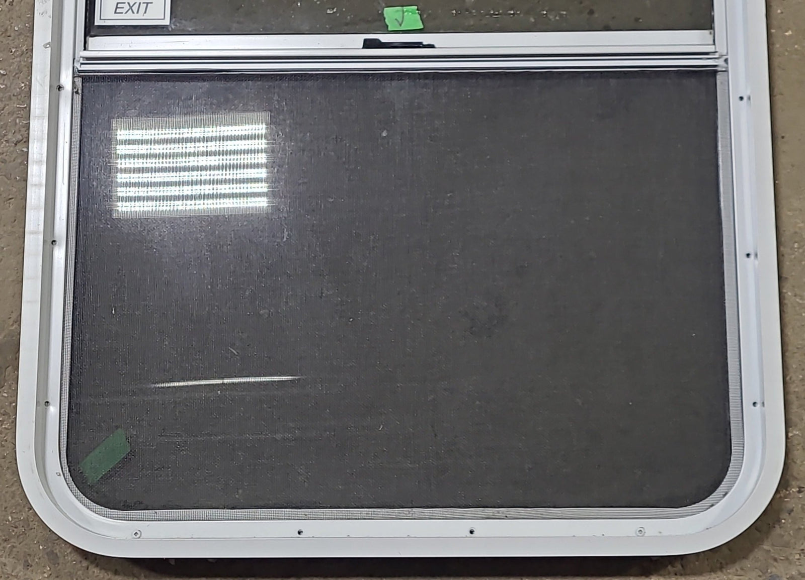 Used White Radius Opening Window : 26 1/4