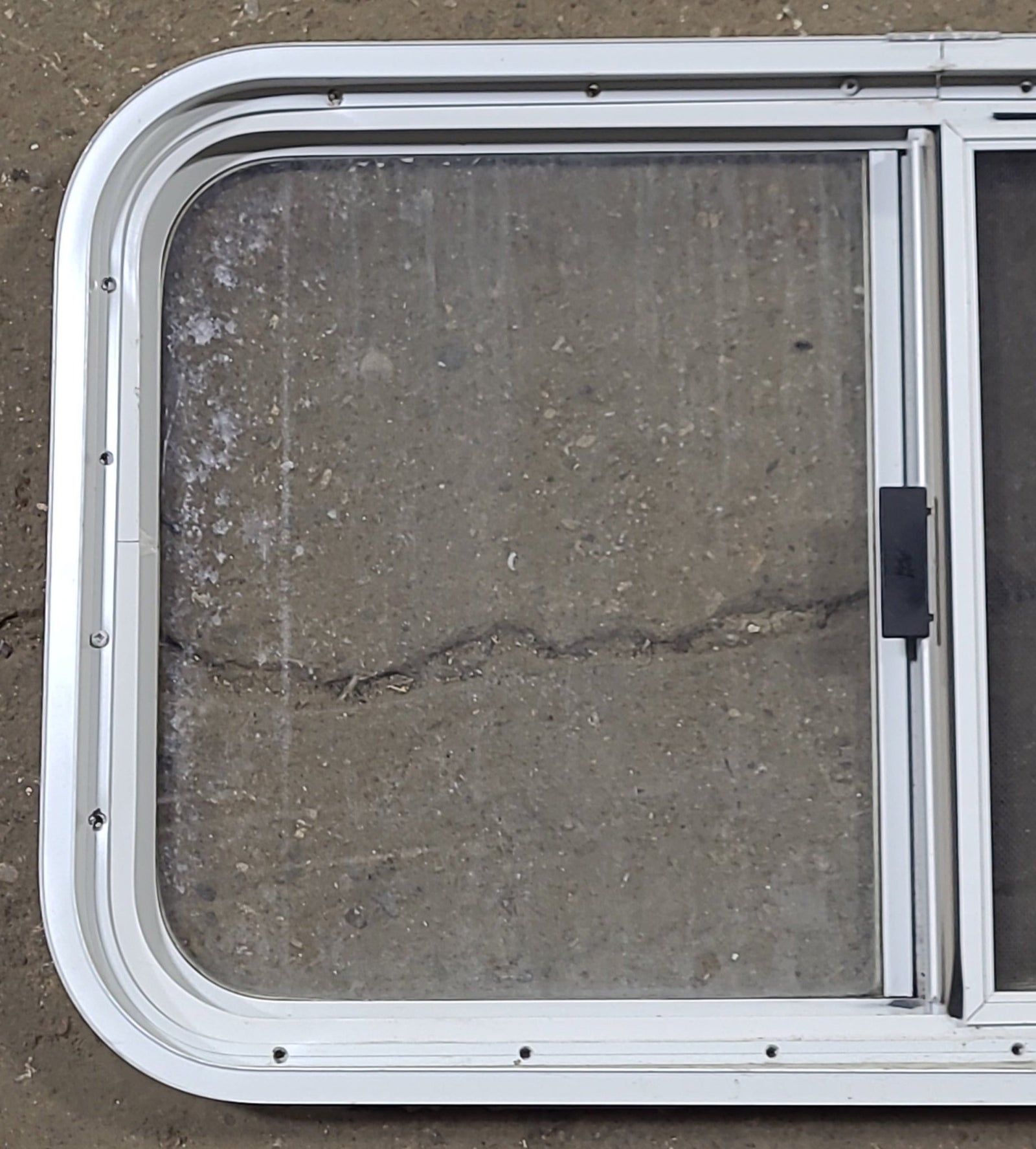 Used White Radius Opening Window : 29 1/2