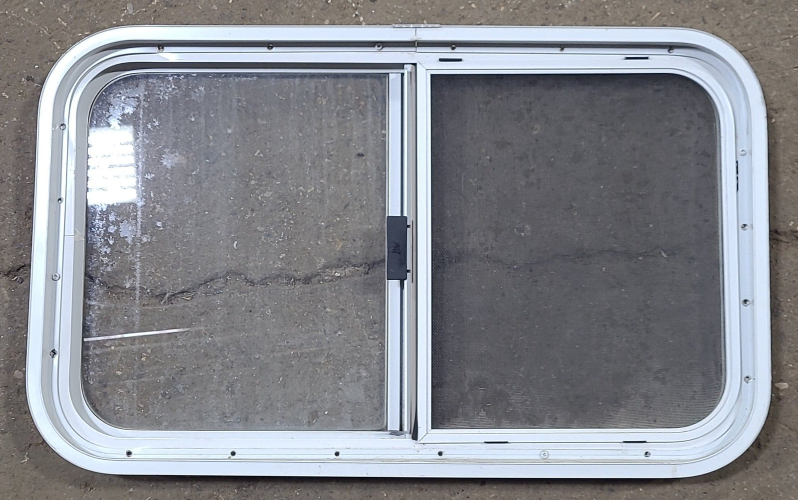 Used White Radius Opening Window : 29 1/2