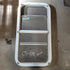 Used White Radius Opening Window : 35 X 16 X 2" D - Young Farts RV Parts