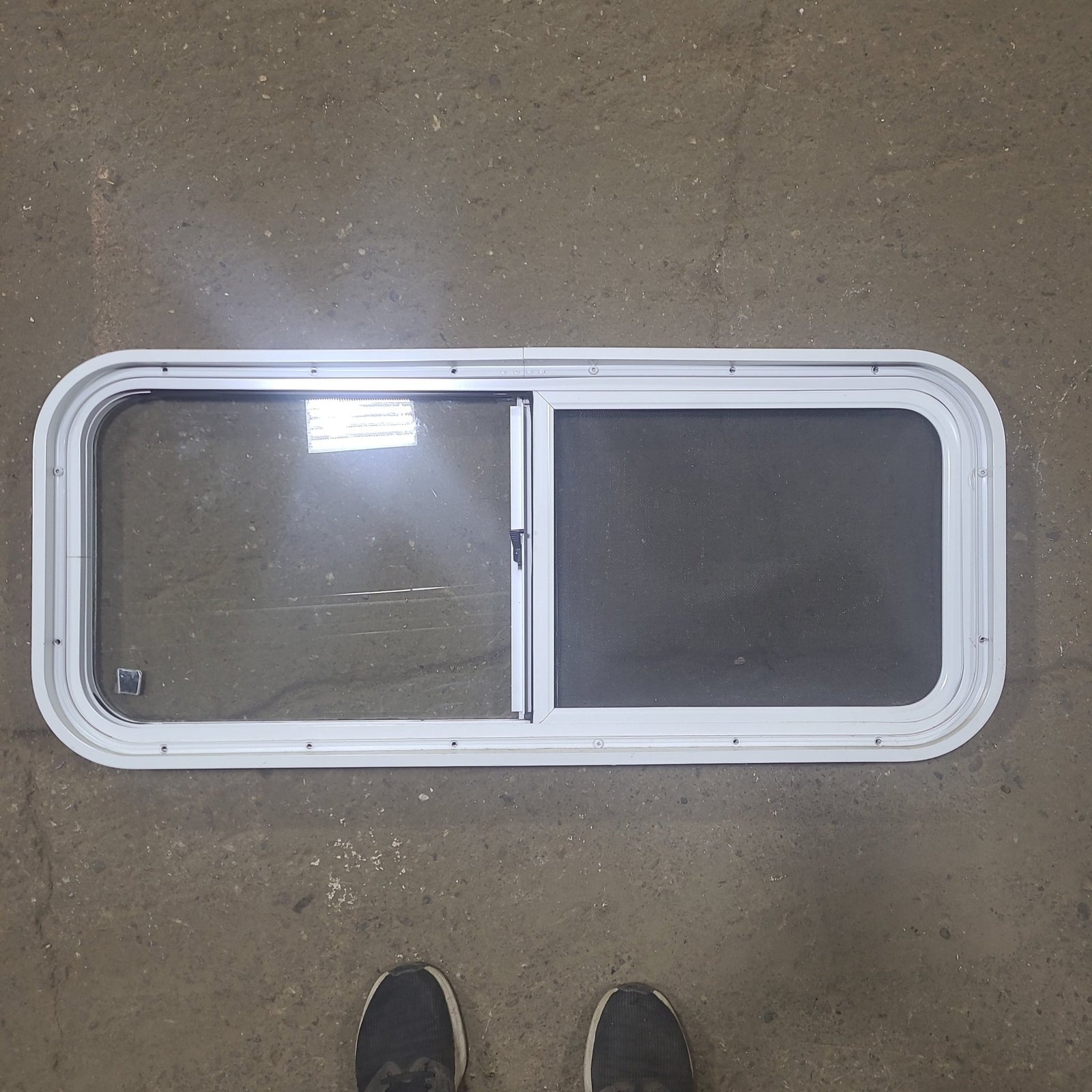 Used White Radius Opening Window : 36 1/4