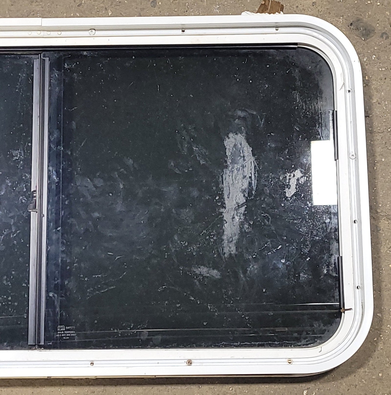 Used White Radius Opening Window : 36 1/4