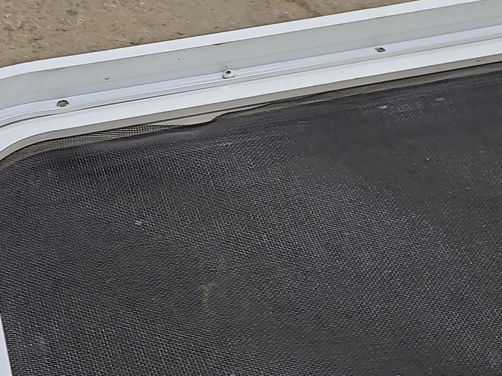 Used White Radius Opening Window : 45 1/4