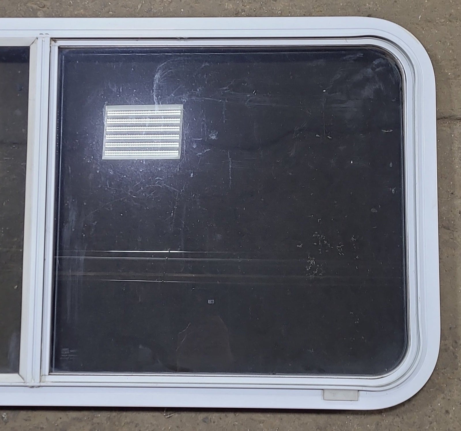 Used White Radius Opening Window : 45 1/4