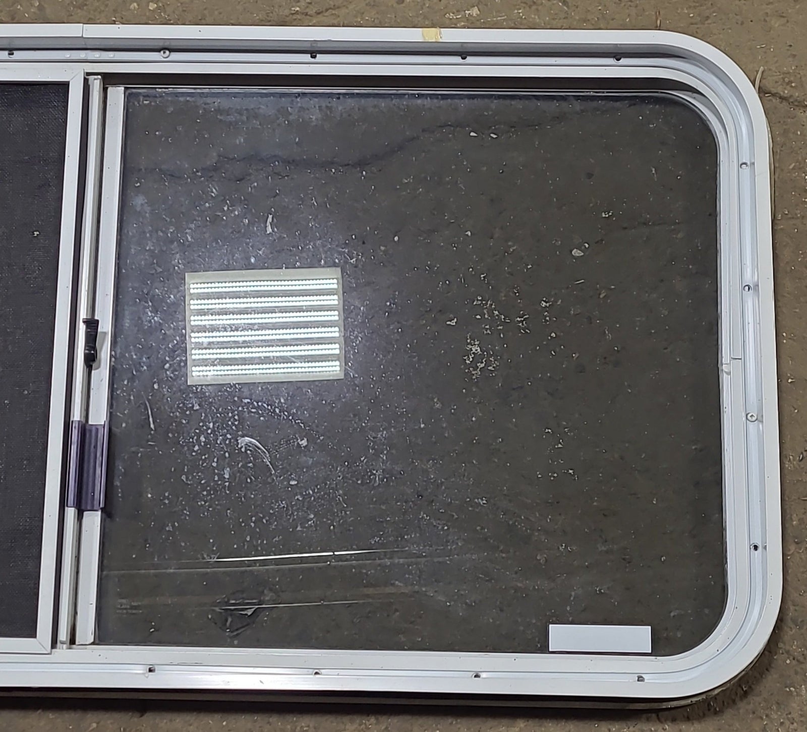 Used White Radius Opening Window : 45 1/4