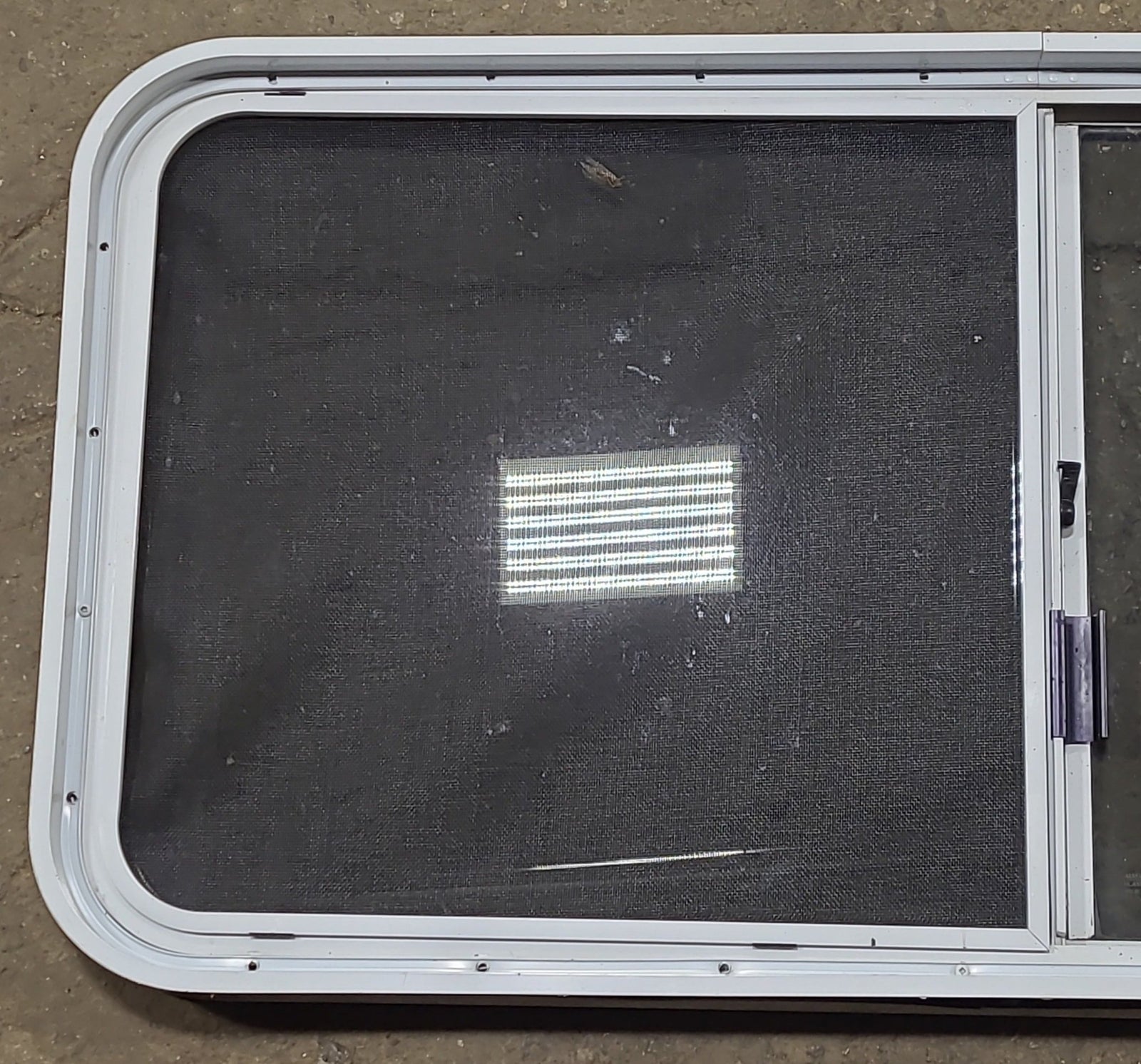 Used White Radius Opening Window : 45 1/4