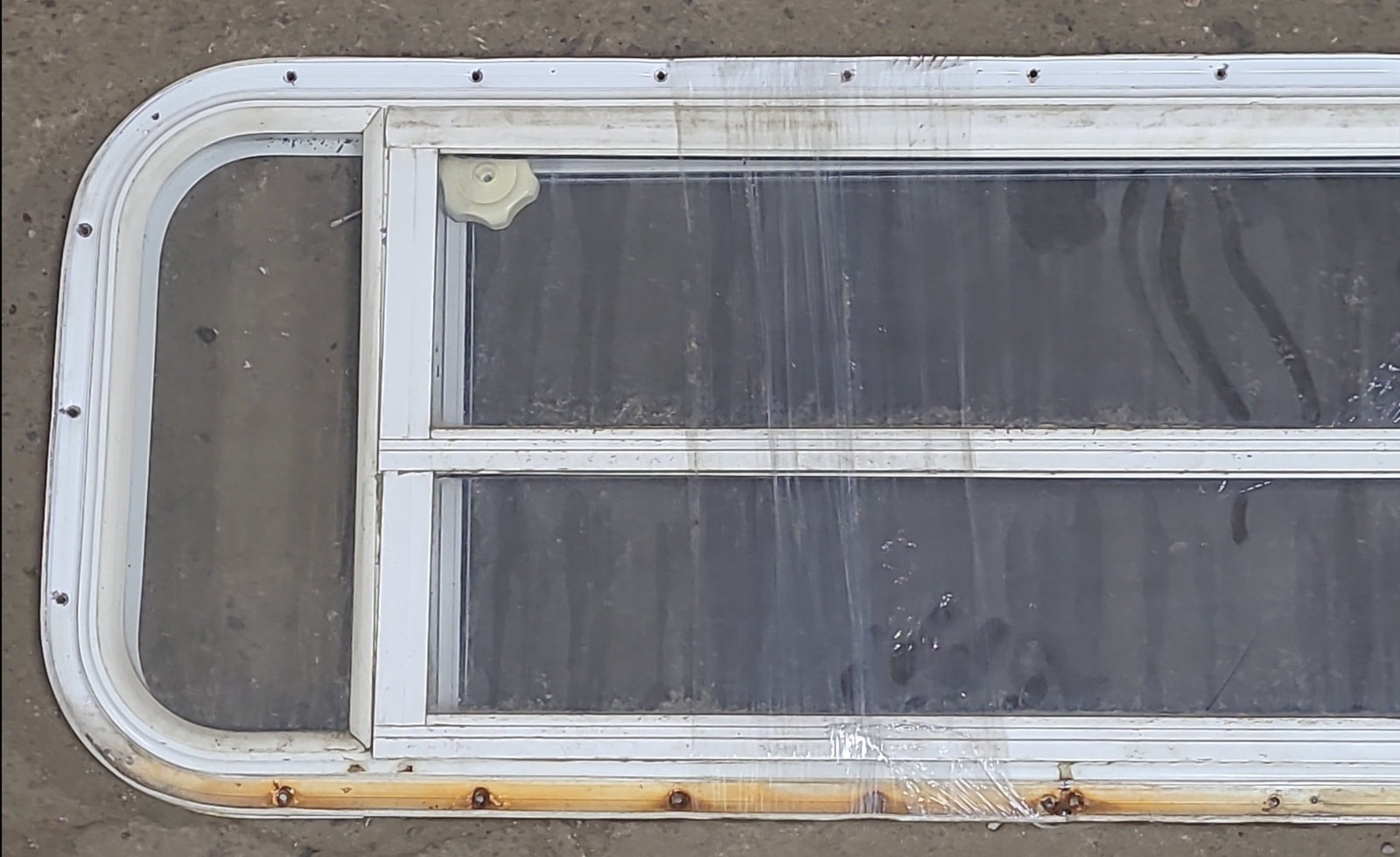 Used White Radius Opening Window : 48 1/2