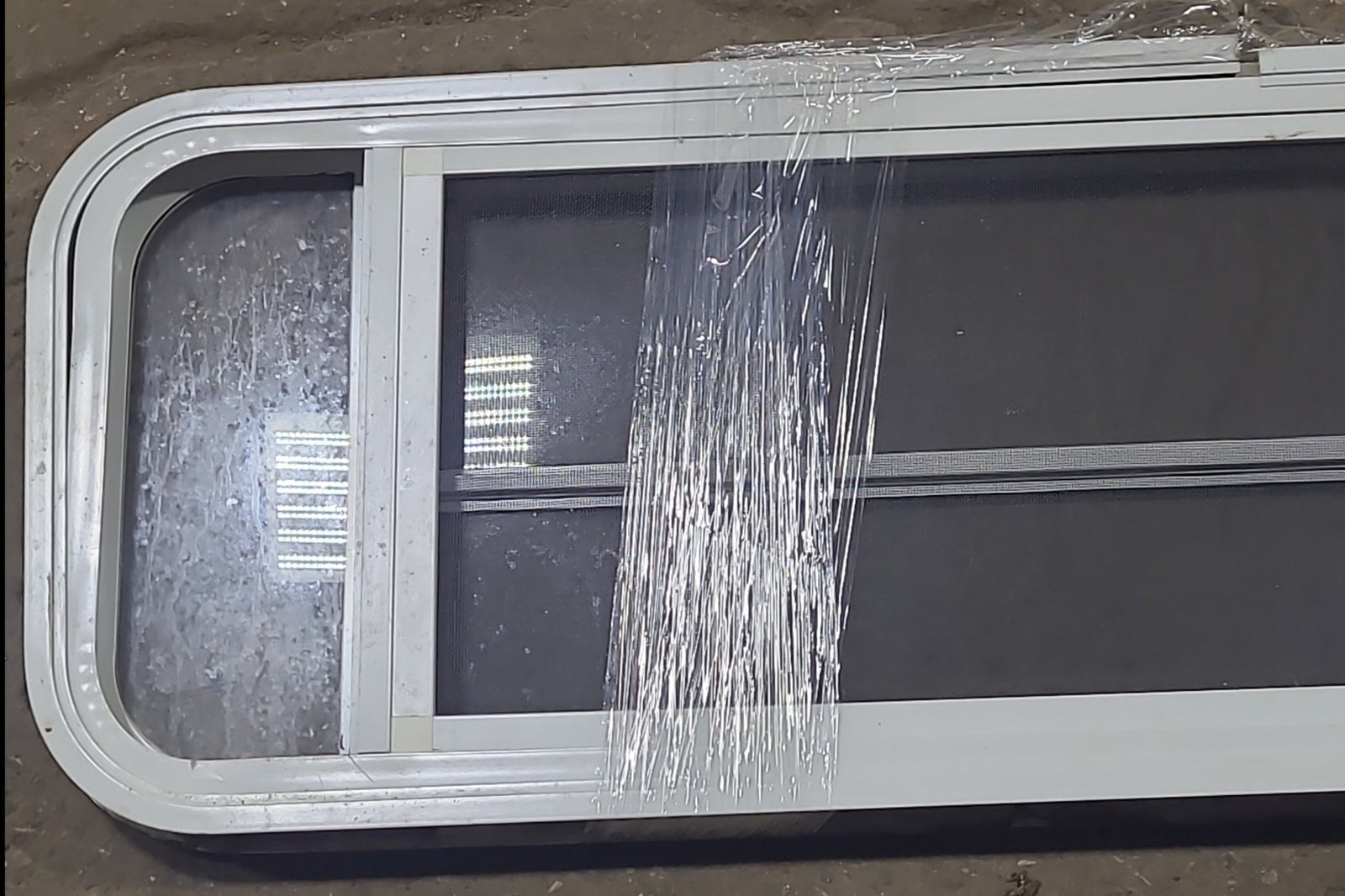 Used White Radius Opening Window : 48 1/2