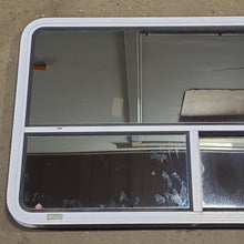 Load image into Gallery viewer, Used White Radius Opening Window : 48 1/4&quot; W x 29 1/2&quot; H x 1 3/4&quot; D - Young Farts RV Parts