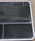 Used White Radius Opening Window : 48 1/4" W x 35 3/4" H x 1 3/4" D - Young Farts RV Parts