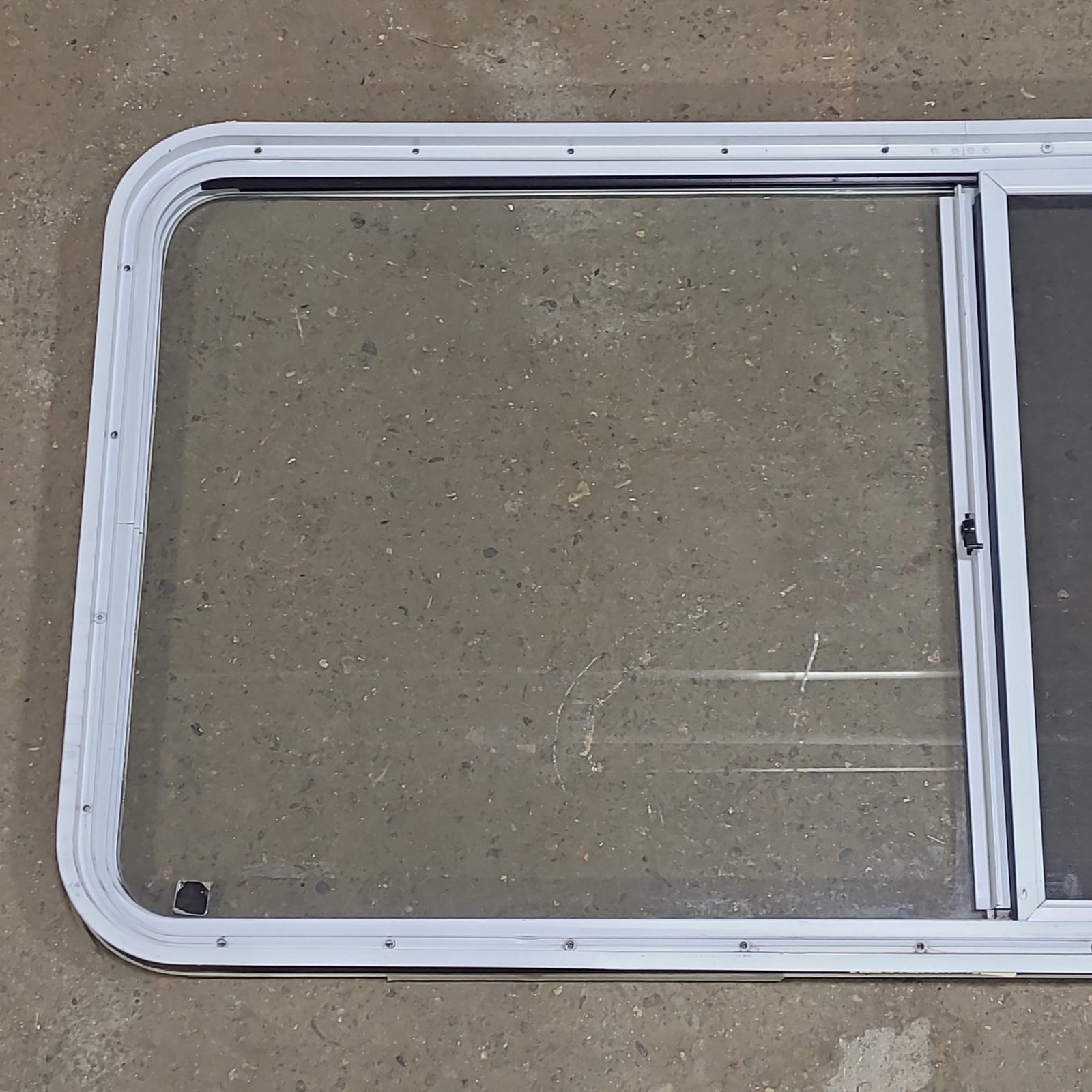 Used White Radius Opening Window : 54 1/4