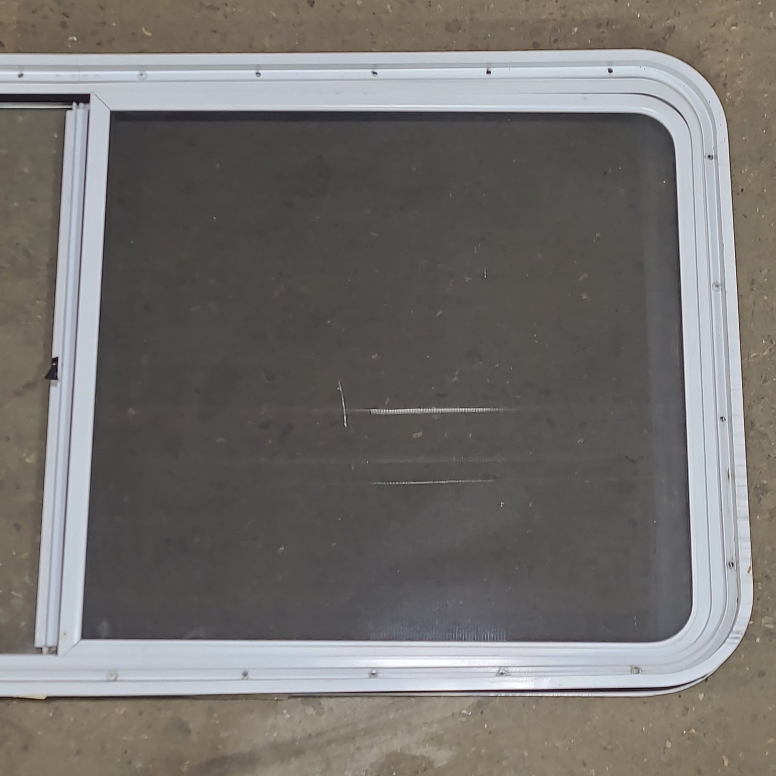Used White Radius Opening Window : 54 1/4