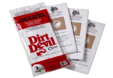 Vacuum Cleaner Bag H-P Products 9597 Disposable; Replacement HEPA Bag For Dirt Devil CV1500/ CV950/LE And Maxum 2000 Central Vacuum Systems; Filters Down To 0.3 Microns - Young Farts RV Parts