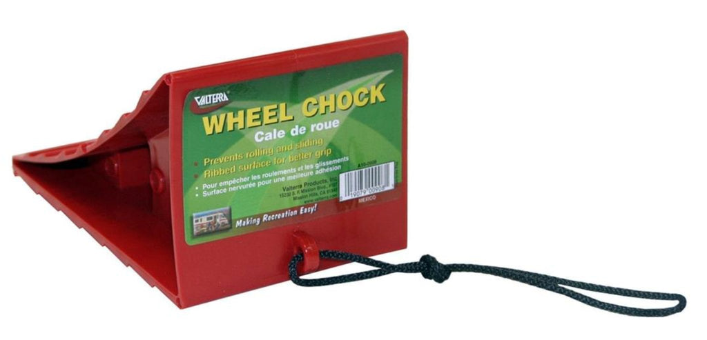 Valterra A10-0908 Wheel Chock, Red - Young Farts RV Parts