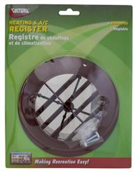 Valterra Heating / Cooling Register - Round Brown - A10-3337VP - Young Farts RV Parts