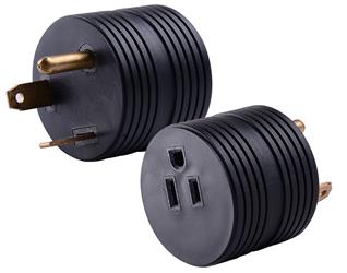 Valterra Power Cord Adapter - 30 Amp Male To 15 Female - A10-3015ARD - Young Farts RV Parts