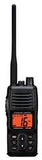 VHF Radio Standard Horizon HX380 HX380; Handheld; United States/ Canadian/ International Channels; 5 Watts; NOAA Weather Channels With Alert; Without GPS Capability; Oversized LCD Display; Black; Commercial Grade; Submersible IPX7 Waterproof Rating; 40 Pr