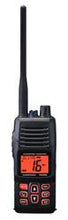 Load image into Gallery viewer, VHF Radio Standard Horizon HX400IS HX400IS; Handheld; United States/ Canadian/ International Channels; 5/ 1 Watts; NOAA Weather Channels With Alert; Without GPS Capability; Backlit LCD Display; Black; JIS-8/ IPX8 Submersible Waterproof Rating; Built-In Vo - Young Farts RV Parts