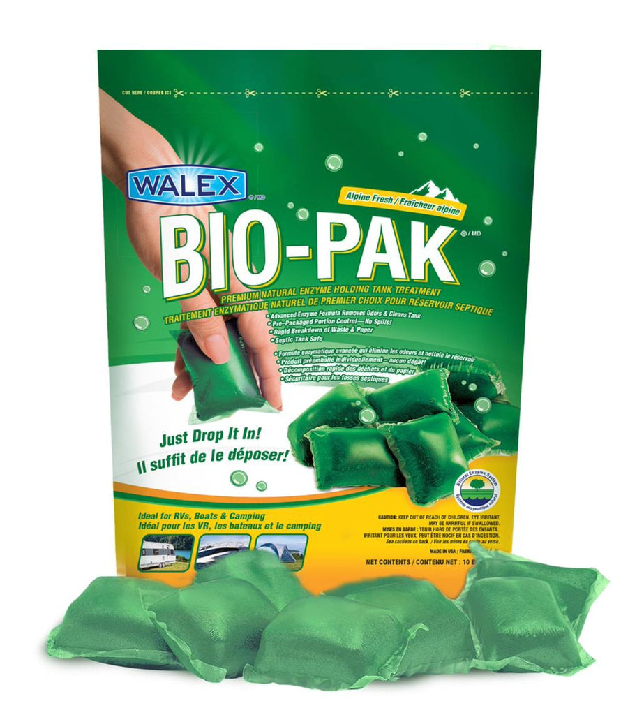 Walex BIOPPBGCA Bio-Pak Toilet Chemical (Alpine Fresh) - 10/Pk - Young Farts RV Parts