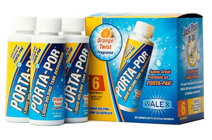 Walex PPOR46PACK - Porta - Por Liquid Holding Tank Treatment, 4 oz (6 pack) - Young Farts RV Parts