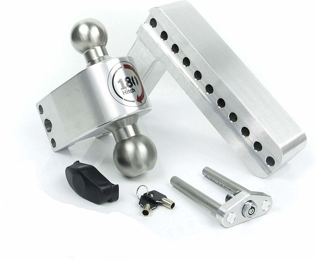 Weigh Safe LTB8-2 - Turnover Ball 8" Drop Hitch with 2" Shank - Young Farts RV Parts