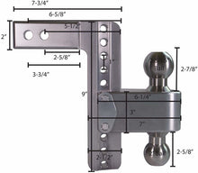 Load image into Gallery viewer, Weigh Safe LTB8-2 - Turnover Ball 8&quot; Drop Hitch with 2&quot; Shank - Young Farts RV Parts