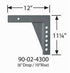 Weight Distribution Hitch Shank Equal-i-zer 90-02-4300 2" Square, 12" Shank, 12" Overall Length, 10" Rise, 6" Drop, 6 Mounting Holes - Young Farts RV Parts