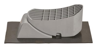 Wheel Chock Stromberg Carlson JBP-C300 Gray, 11 Length x 7" Width x 4-1/4" Height, Light Weight High Strength Material, With Anti-Slip Mat/ Leveler, Single - Young Farts RV Parts
