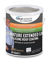 Load image into Gallery viewer, white - 1 gal | Roof Coating Dicor Corp. RP-SELRC-1 Signature Extended Life RV Roof Coating ™, Use To Protect Roof Membranes, For Rubber RV Roof, Covers 125 Square Feet Per Gallon, White, 1 Gallon Can - Young Farts RV Parts