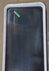 White Radius Opening Window : 23 3/4" W x 59 1/2" H x 1 7/8" D - Young Farts RV Parts