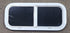 White Radius Opening Window : 27 1/2" W X 11 1/2" H X 3/4" D - Young Farts RV Parts