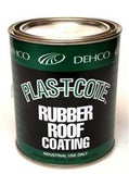 white - Roof Coating Heng's Industries 16-44128-4 Plas-T-Cote, For Rubber Roof, White, 1 Gallon