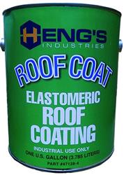 white | Roof Coating Heng's Industries 47032 Reflective And Protective Coating, Use On Asphalt Roof Shingles/ Galvanized Steel/ Concrete/ Wood/ Polyurethane Foam And Bitumen Built Up Roofs (BUR), Non-Polluting And Non-Toxic, White - Young Farts RV Parts