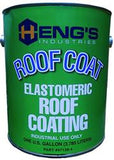white - Roof Coating Heng's Industries 47128-4 Reflective And Protective Coating, Use On Asphalt Roof Shingles/ Galvanized Steel/ Concrete/ Wood/ Polyurethane Foam And Bitumen Built Up Roofs (BUR), Non-Polluting And Non-Toxic, White