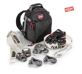 Winch Rigging Kit Warn 97565 Epic ™, Includes Two 3/4" 18000 Pound Capacity Shackles, 14400 Pound Capacity Tree Trunk Protector, 12000 Pound Capacity Snatch Block, Premium Recovery Strap, 3/4" D-Shackles - Young Farts RV Parts