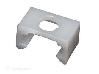 Window Curtain Glider RV Designer A104 Use With Snap Tape (A114)/ Track A601 (Ceiling Track) And A602 (Wall Track); Snap-In Type; 3/4