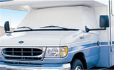 Windshield Cover Adco 2401 For Class C Ford Motorhomes Manufactured 1973 To 1991, Protects Dashboard From Fading And Cracking Against Sun, Mounts Using Magnetic Fasteners And Anti-Theft Tabs, White, Vinyl