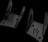 Windshield Hinge Light Bracket Rigid Lighting 40331 Powder Coated, Black, Stainless Steel, Single